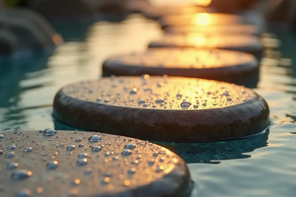 Trois chemins professionnels différents représentés par des escaliers de hauteurs variables menant à une plateforme commune