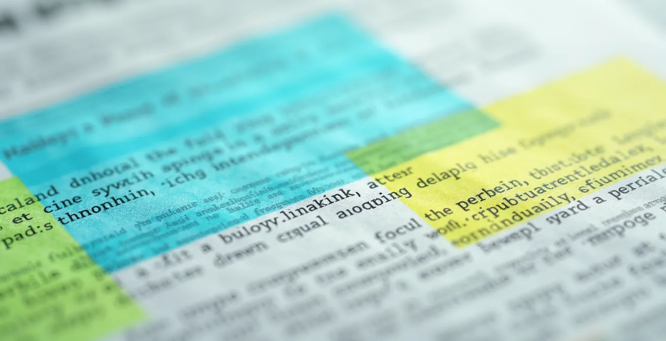 Vue schématique d'un CV avec zones colorées montrant les sections détectées par un ATS